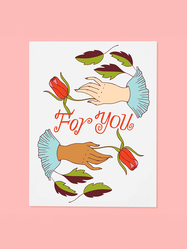Hand Flowers Card