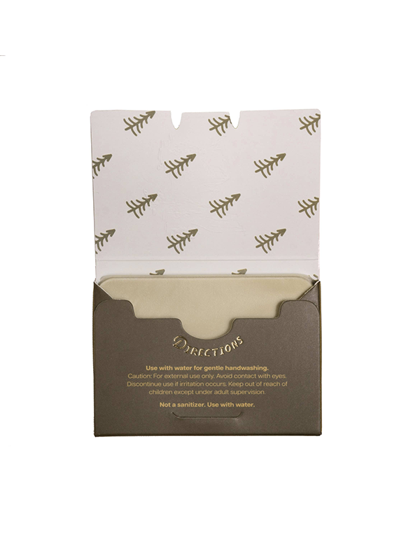 Paper Soap: Yosemite (Pine, Lavender, Fresh Water Scent)