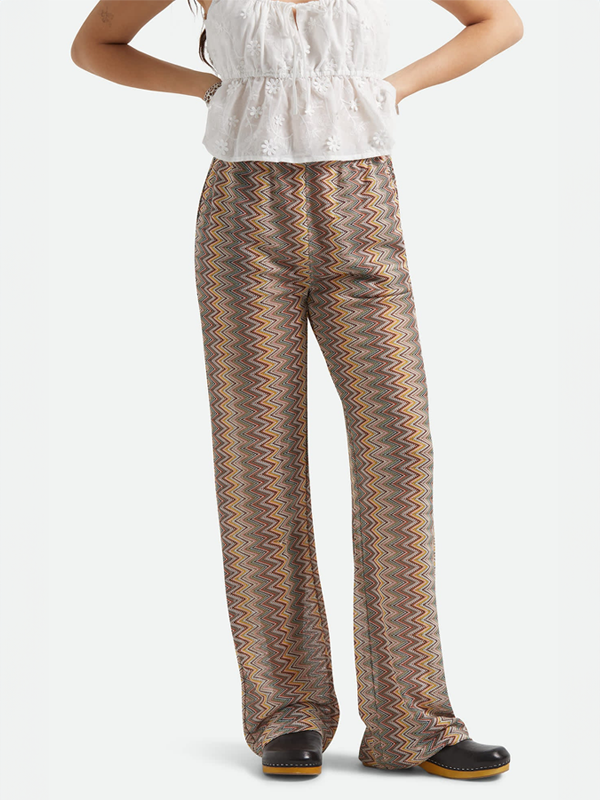 The Cabana Mesh Lounge Pant: Multi Color Zigzag