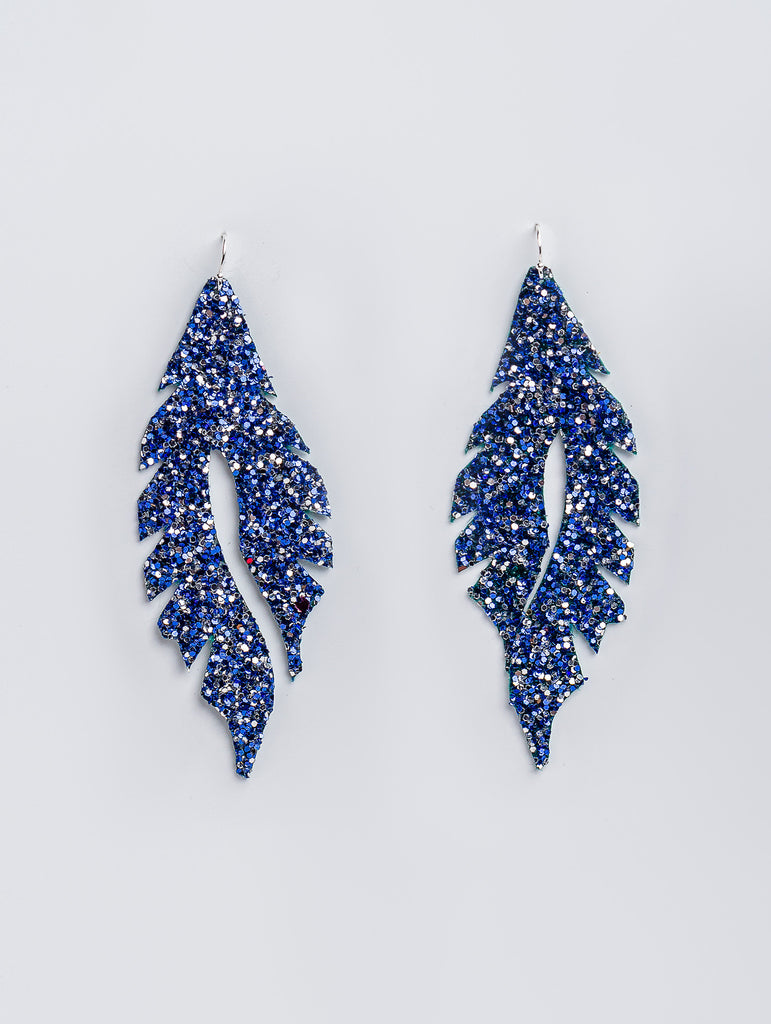 Blue Glitter Feather Minis by Edge of Urge
