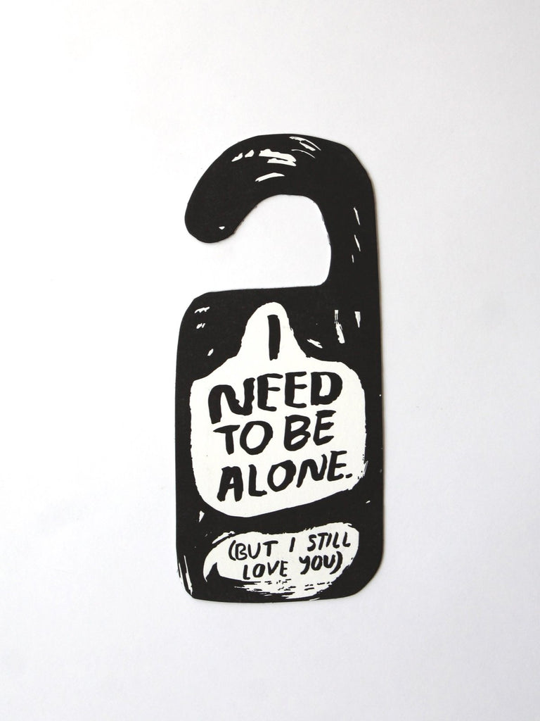 alone time door hanger people i've loved