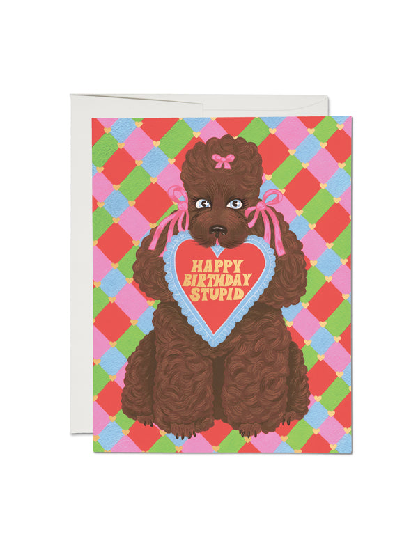 Birthday Poodle Card