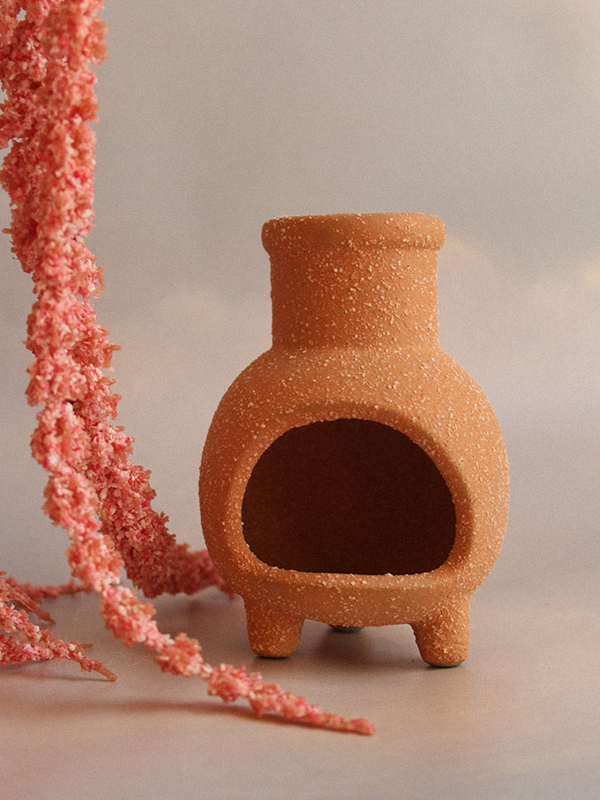 Ceramic Chiminea Incense Holder: Terracotta – Edge of Urge