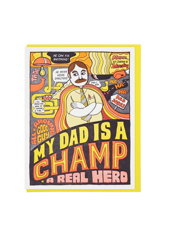 My Dad Is A Champ Card