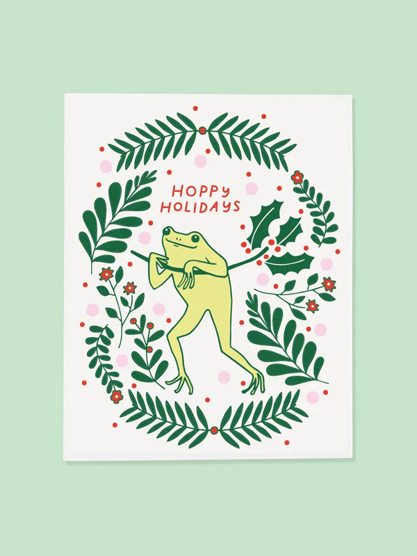 Froggy Holiday Card