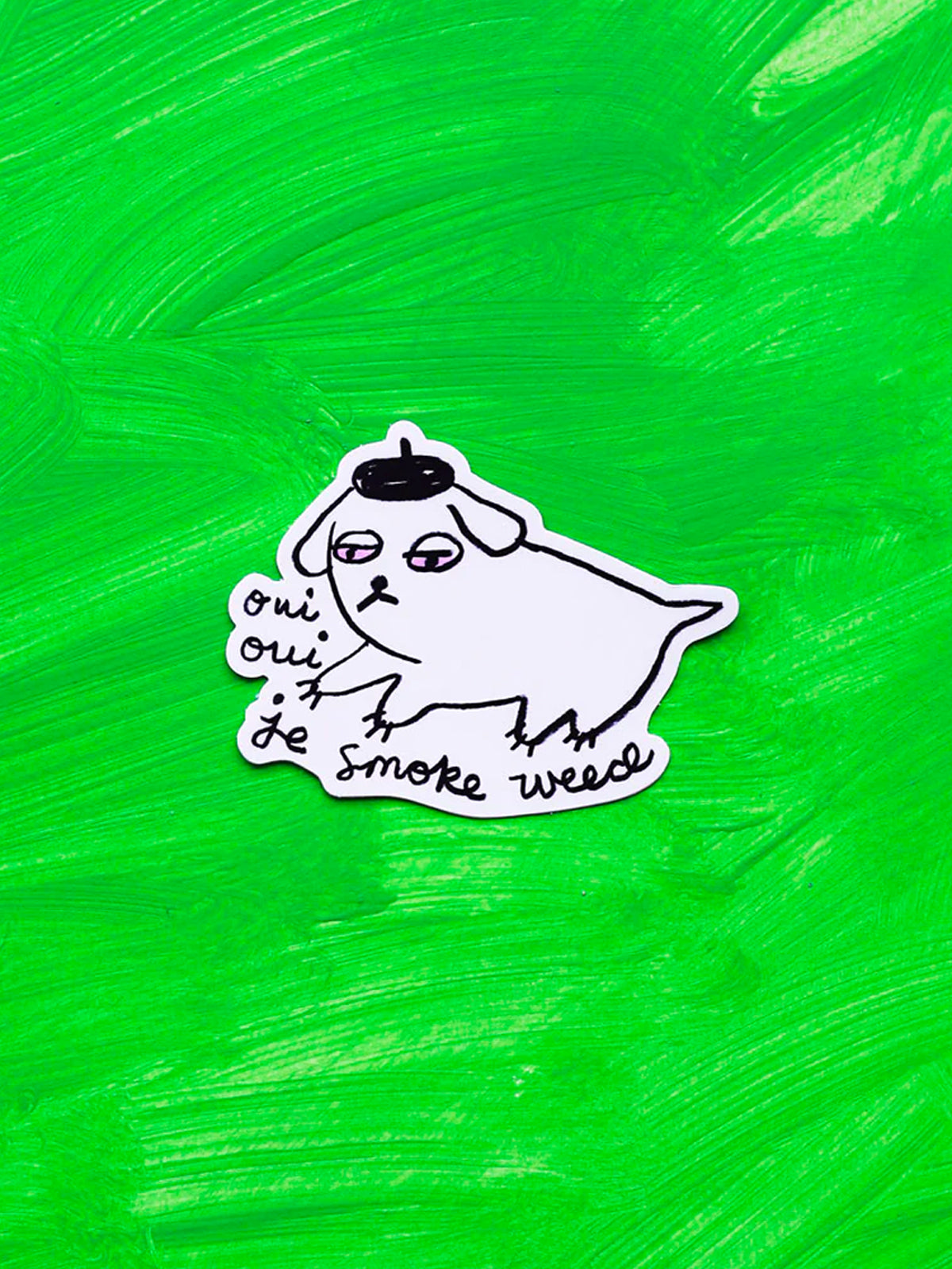 Weed Dog Sticker